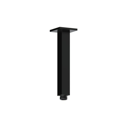 Pancho 180mm Square Ceiling Arm - Matt Black | Showers | Bat