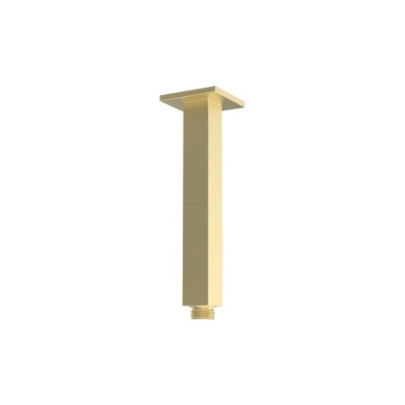 Pancho 180mm Square Ceiling Arm - Brushed Brass | Showers |
