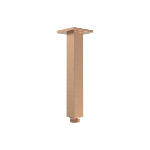 Pancho 180mm Square Ceiling Arm - Brushed Bronze | Showers |