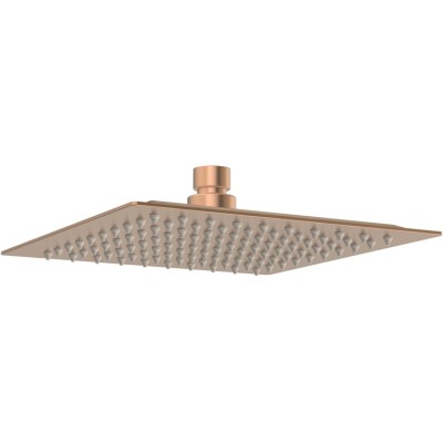 Pancho 200mm Square Ultraslim Showerhead - Brushed Bronze |