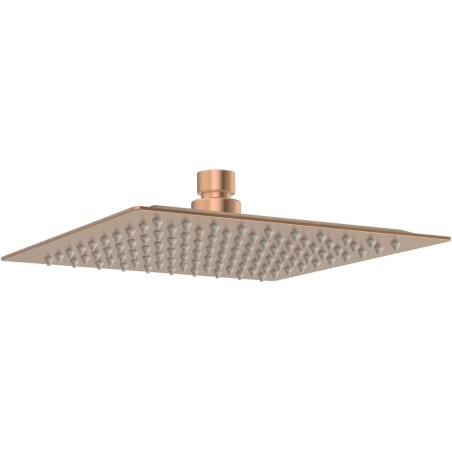 Pancho 200mm Square Ultraslim Showerhead - Brushed Bronze |