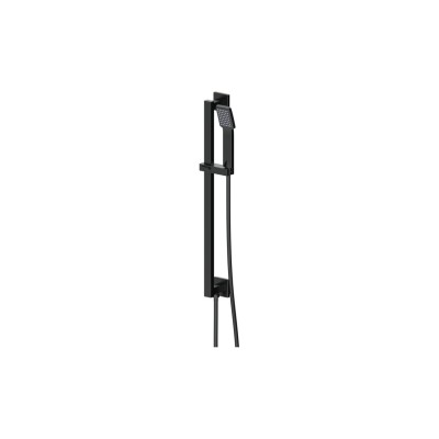 Pancho Square Riser Rail Kit w/Elbow & Handset - Matt Black