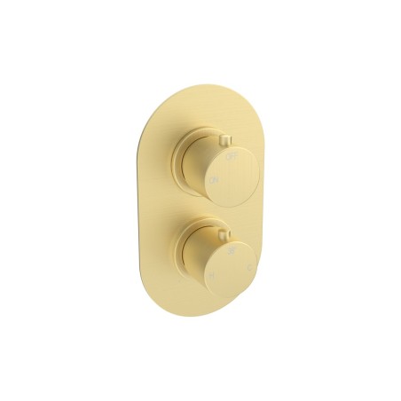 Alfredo Round Shower Valve & Kit Pack 1 - Brushed Brass | Sh