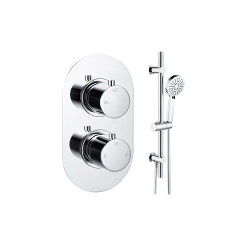 Alfredo Round Shower Valve & Kit Pack 2 - Chrome | Showers |