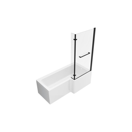 Naples L Shape SUPERCAST 1700x850x560mm 0TH Shower Bath Pack