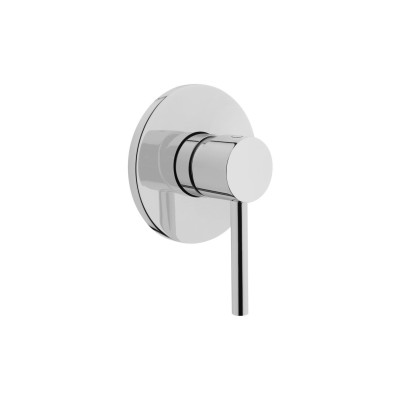 VitrA AquaCare Round Built-in Stop Mixer Valve - Chrome | Sh