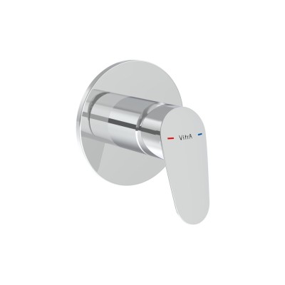 VitrA Flow Round Wall Mounted Shower Valve - Chrome | Shower