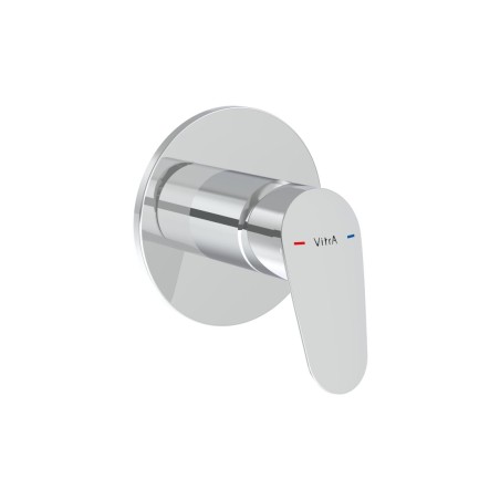 VitrA Flow Round Wall Mounted Shower Valve - Chrome | Shower