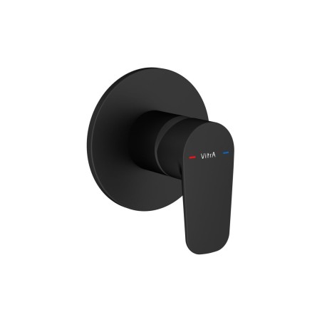 VitrA Flow Soft Integrated Shower Mixer Valve - Matt Black |