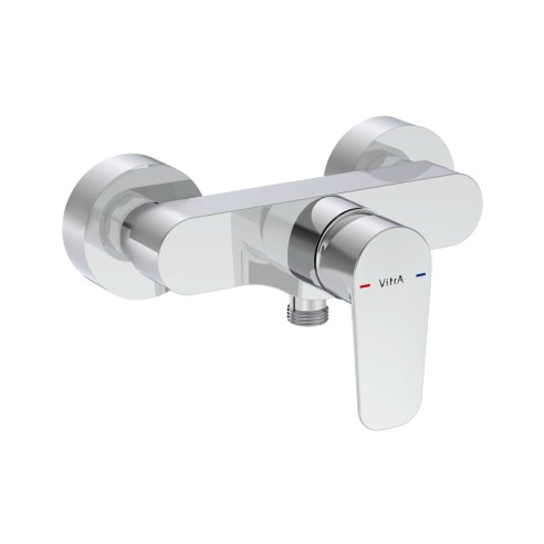 VitrA Flow Soft Wall Mounted Shower Mixer - Chrome | Showers