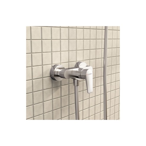 VitrA Flow Square Wall Mounted Shower Mixer - Chrome | Showe