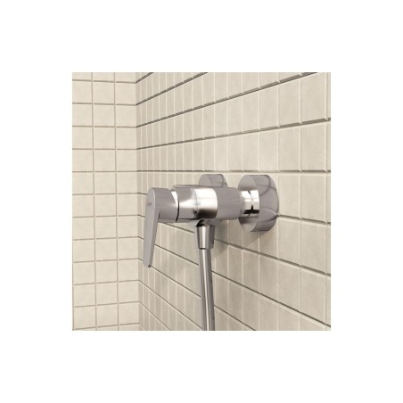 VitrA Flow Square Wall Mounted Shower Mixer - Chrome | Showe