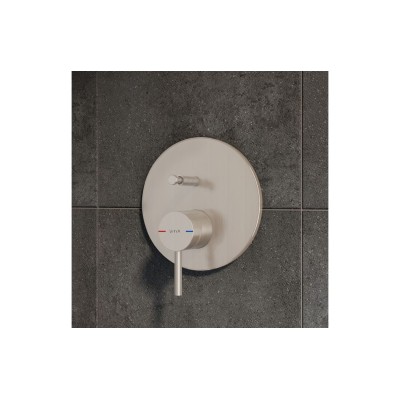 VitrA Origin Integrated 2-Way Diverter - Brushed Nickel | Sh 2