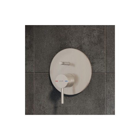 VitrA Origin Integrated 2-Way Diverter - Brushed Nickel | Sh