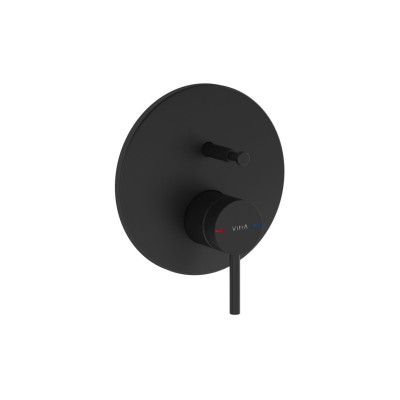 VitrA Origin Integrated 2-Way Diverter - Matt Black | Shower