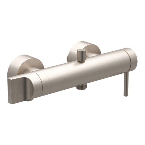 VitrA Origin Wall Mounted Shower Mixer - Brushed Nickel | Sh