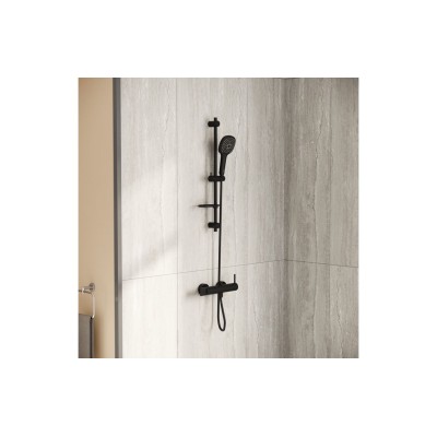 VitrA Origin Wall Mounted Shower Mixer - Matt Black | Shower 2