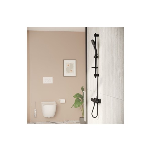 VitrA Origin Wall Mounted Shower Mixer - Matt Black | Shower
