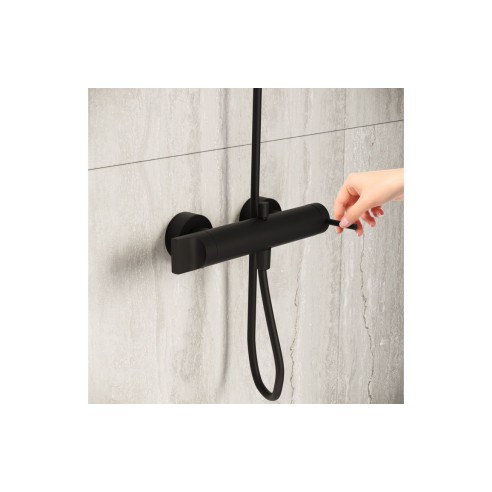 VitrA Origin Wall Mounted Shower Mixer - Matt Black | Shower