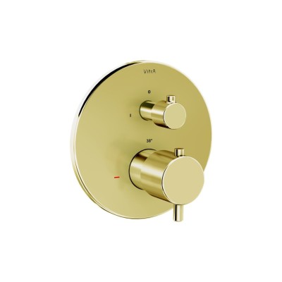 VitrA Root Round Integrated Thermostatic Bath/Shower Mixer V