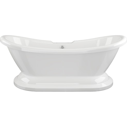 Verona Freestanding 1760x700x720mm 2TH Bath w/Base - White |