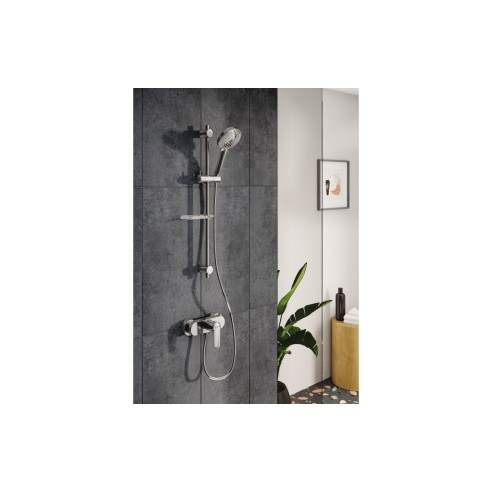 VitrA Root Round Wall Mounted Shower Mixer - Chrome | Shower