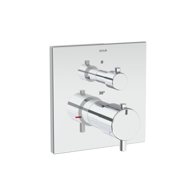VitrA Root Square Integrated Thermostatic 1-Way Shower Mixer