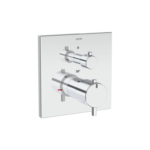 VitrA Root Square Integrated Thermostatic 1-Way Shower Mixer
