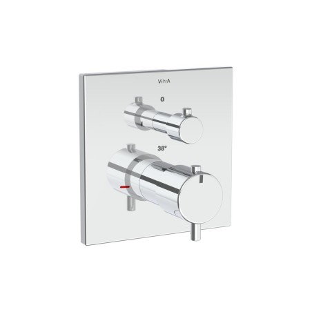 VitrA Root Square Integrated Thermostatic 1-Way Shower Mixer