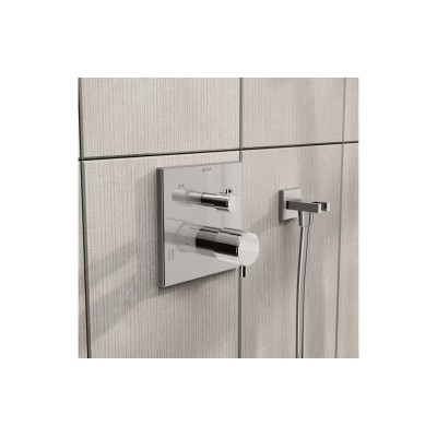 VitrA Root Square Integrated Thermostatic 1-Way Shower Mixer 2