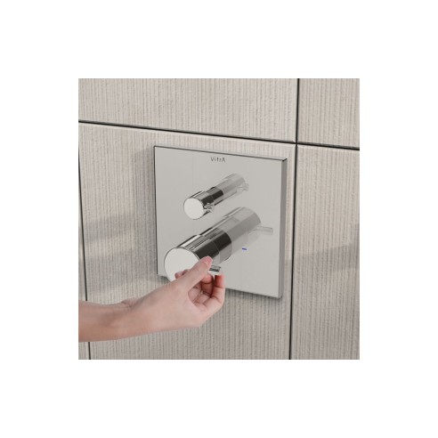 VitrA Root Square Integrated Thermostatic 1-Way Shower Mixer