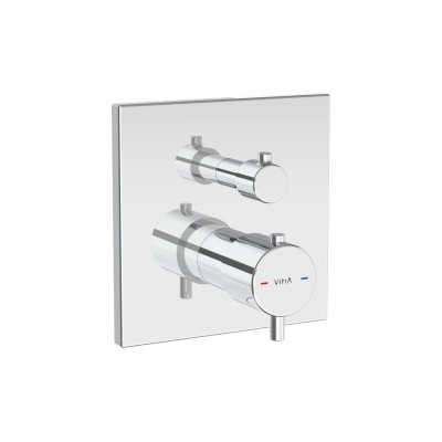 VitrA Root Square Integrated Thermostatic 2-Way Shower Mixer