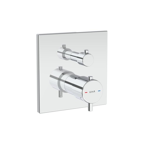VitrA Root Square Integrated Thermostatic 2-Way Shower Mixer