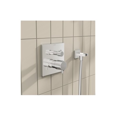 VitrA Root Square Integrated Thermostatic 2-Way Shower Mixer 2