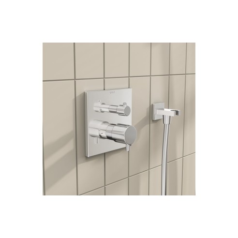 VitrA Root Square Integrated Thermostatic 2-Way Shower Mixer
