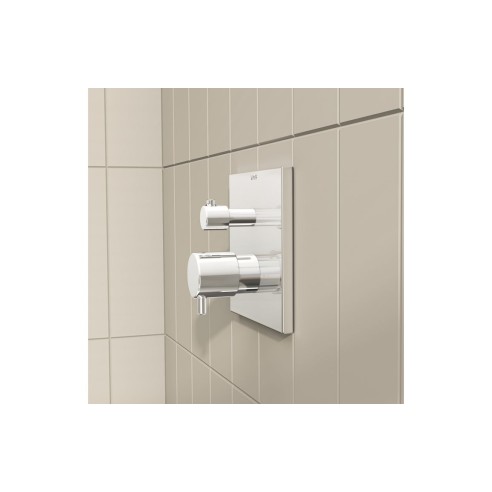 VitrA Root Square Integrated Thermostatic 2-Way Shower Mixer