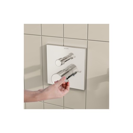 VitrA Root Square Integrated Thermostatic 2-Way Shower Mixer