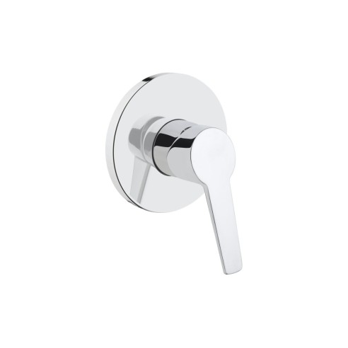 VitrA Solid S Wall Integrated Shower Mixer - Chrome | Shower