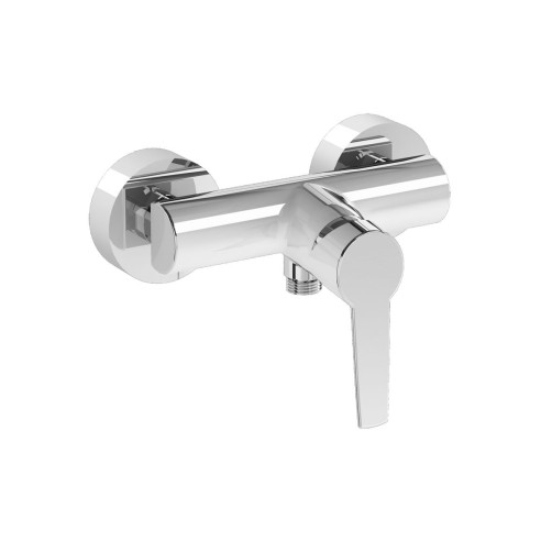 VitrA Solid S Wall Mounted Shower Mixer - Chrome | Showers |