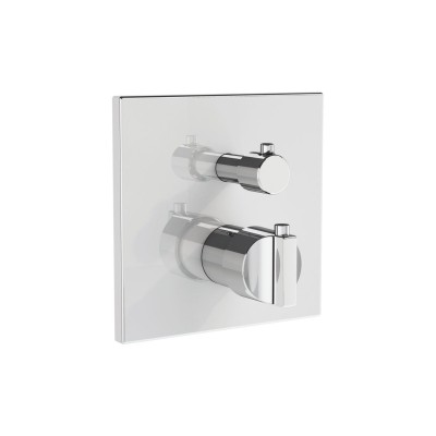 VitrA Suit Integrated Thermostatic Shower Mixer - Chrome | S