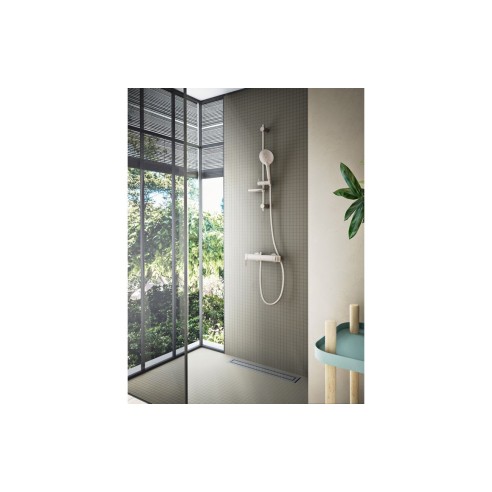 VitrA Bliss 3-Function Hand Shower w/Slide Rail - Brushed Ni