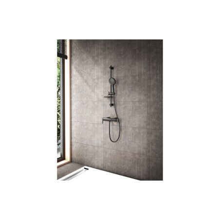 VitrA Bliss 3-Function Hand Shower w/Slide Rail - Matt Black