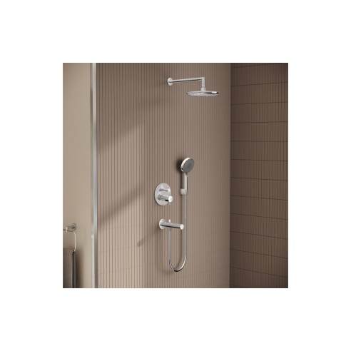 VitrA Bliss 240mm 2-Function Showerhead - Chrome | Showers |