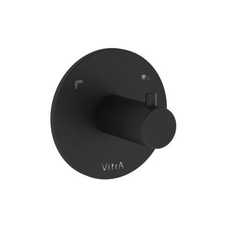 VitrA Origin Built-In 2-Way Diverter - Matt Black | Showers