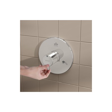 VitrA Origin 3-Way Diverter - Chrome | Showers | BathroomKin