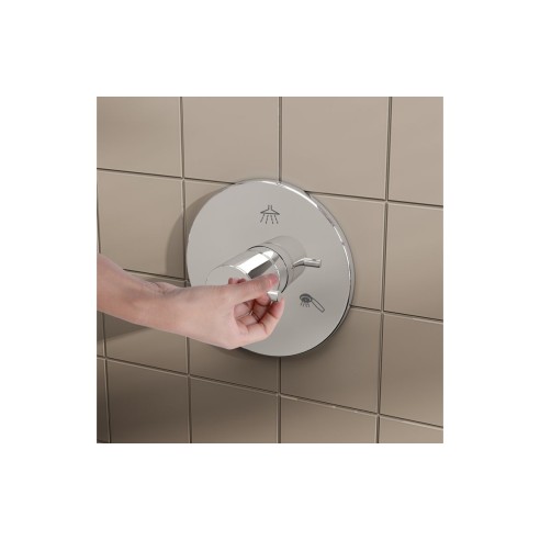 VitrA Origin 3-Way Diverter - Chrome | Showers | BathroomKin