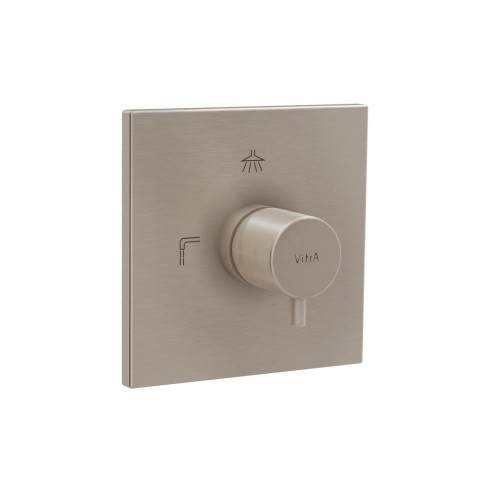 VitrA Root Square 3-Way Diverter - Brushed Nickel | Showers