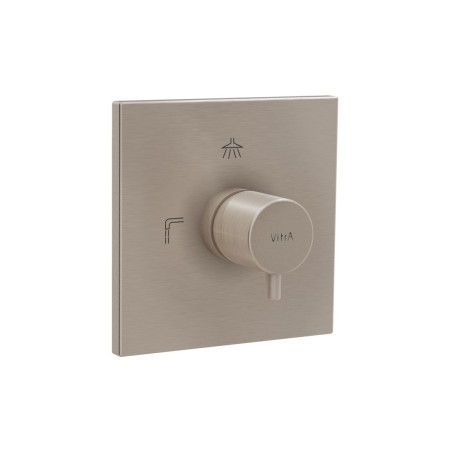 VitrA Root Square 3-Way Diverter - Brushed Nickel | Showers