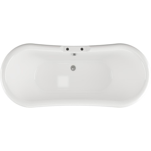 Verona Freestanding 1760x700x720mm 2TH Bath w/Base - White |