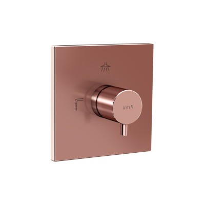 VitrA Root Square 3-Way Diverter - Soft Copper | Showers | B